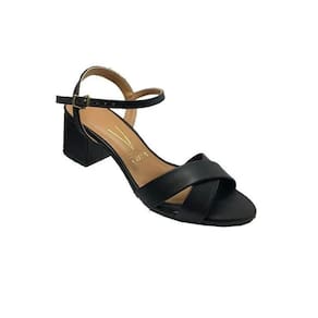 Sandália Feminina Vizzano Salto Baixo Grosso 6291.927 Preto
