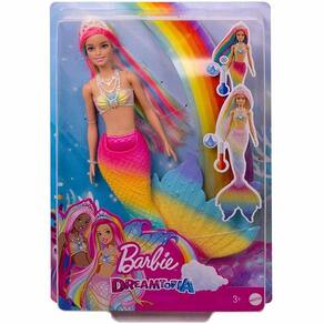 Barao Mattel Barbie Sereia Cabelos Rosa