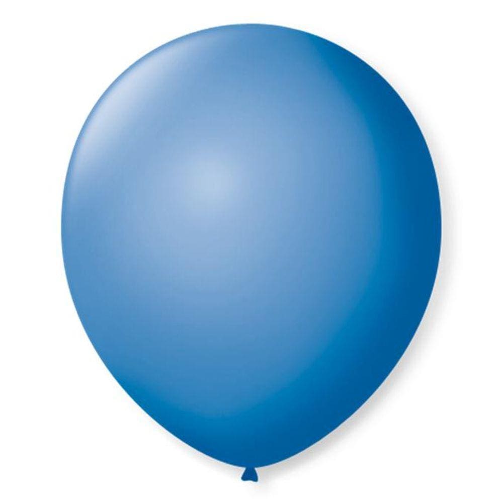 Balão São Roque Número 9 Azul Turquesa 50 Unidades