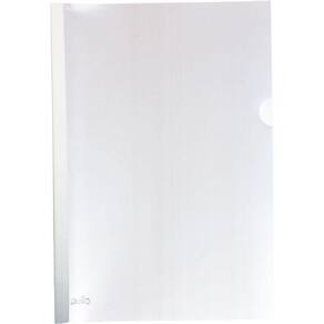 Pasta Canaleta A4 Cristal Delloplast Pacote Com 10Un