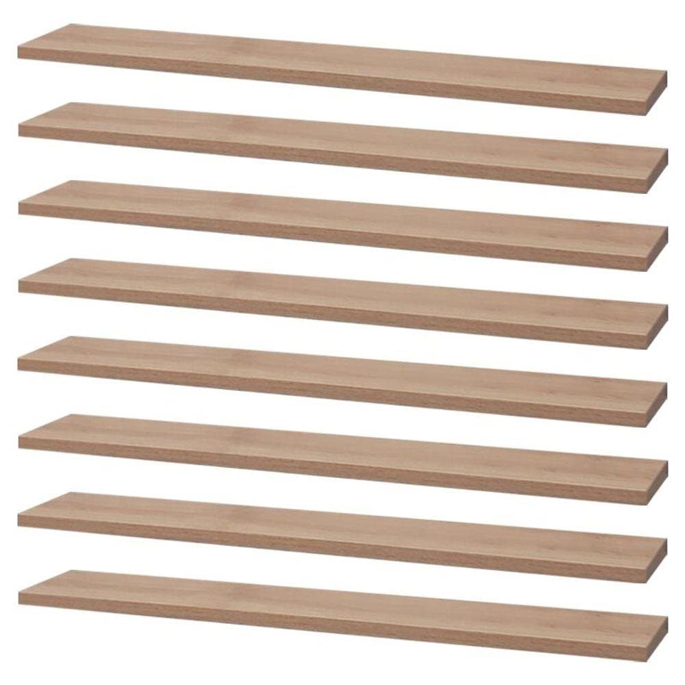 Kit 8 Prateleiras 60 x 20cm Carvalho Suporte Invisível