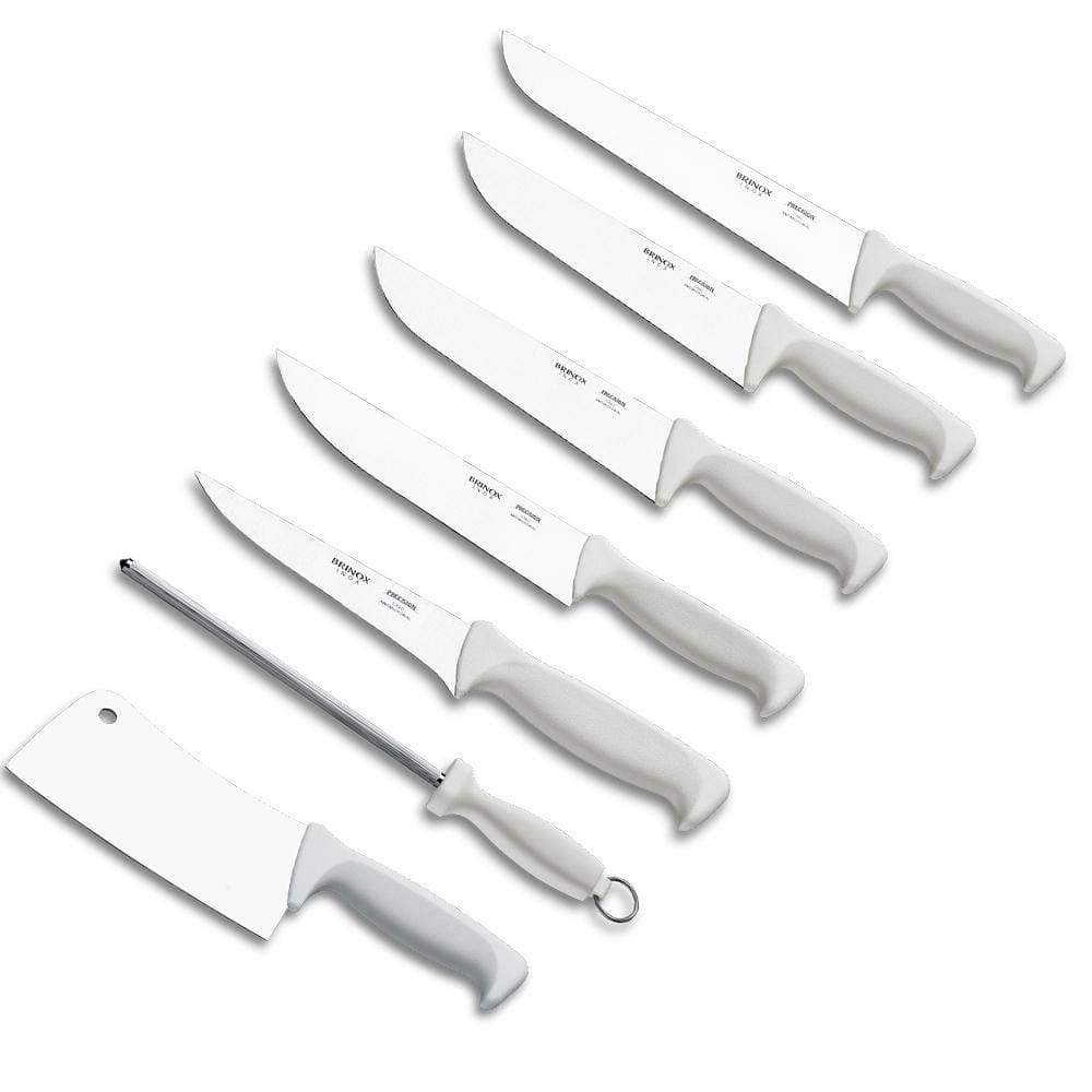 Kit Açougueiro Brinox 7 Peças Aço Inox