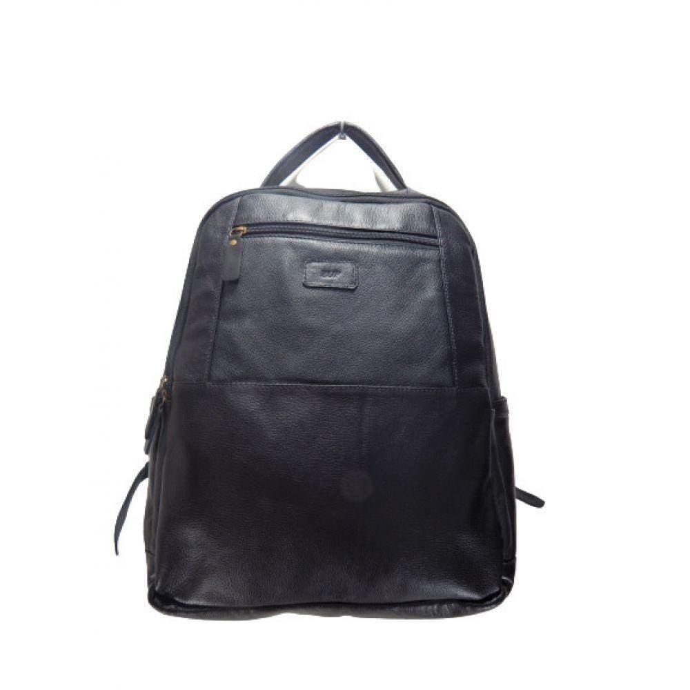 Mochila Unissex de Couro Zup Cor Marrom