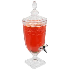 Suqueira Dispenser Bebidas Água Suco 3 Litros Cristal Luxo