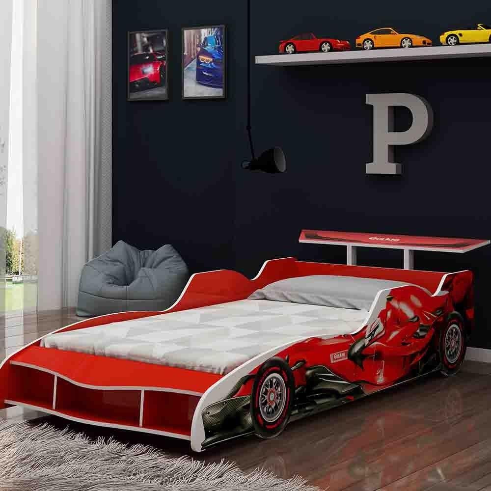 Cama Infantil Carro Drift Azul Com