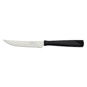 Faca para Churrasco Tramontina New Kolor com Lâmina em Aço Inox e Cabo de Polipropileno Preto 4" Tramontina