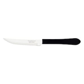 Faca para Churrasco Tramontina Leme com Lâmina em Aço Inox e Cabo de Polipropileno Preto 4" Tramontina
