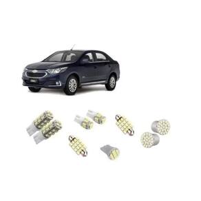 Kit Lâmpadas Led Pingo Teto Placa Re Novo Cobalt 2015 Gm