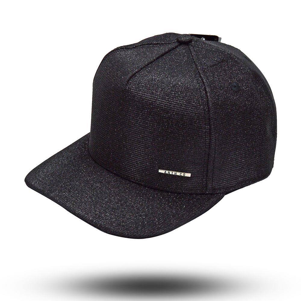 Boné Aba Curva Feminino Masculino Preto Brilho Glitter Brilhante Brilhoso  Snapback Bone Anth Co | Casas Bahia