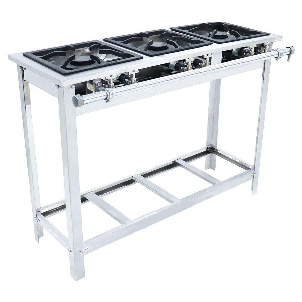 Fogão 3 Bocas Venâncio Extra Inox - Ei3d3p