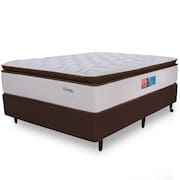 Cama Box com Colchão Casal Premium Mola Ensacadas HiperSoft Sensation Macio 138x188cm BF Colchões