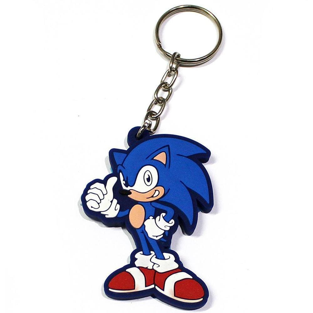 Chaveiro De Borracha Sonic Games - Emborrachado