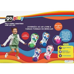 Pula Corda Giratoria - Go Play Spin Balls - Com Luz Led Azul MULTILASER