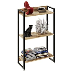 Estante Livreiro Dynamica Industrial 60cm 3 Prateleiras C08 Carvalho - Mpozenato