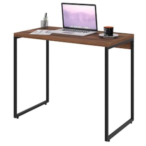 Mesa de Escritório Escrivaninha 90cm Dynamica Industrial C08 Nogal - Mpozenato