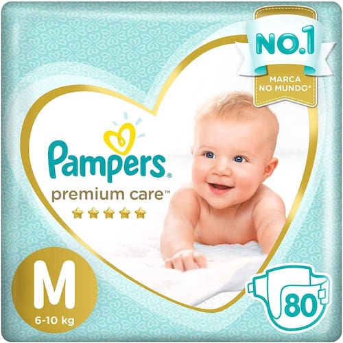 Fralda Descartável Pampers Premium Care Jumbo M 80 Unidades é boa?
