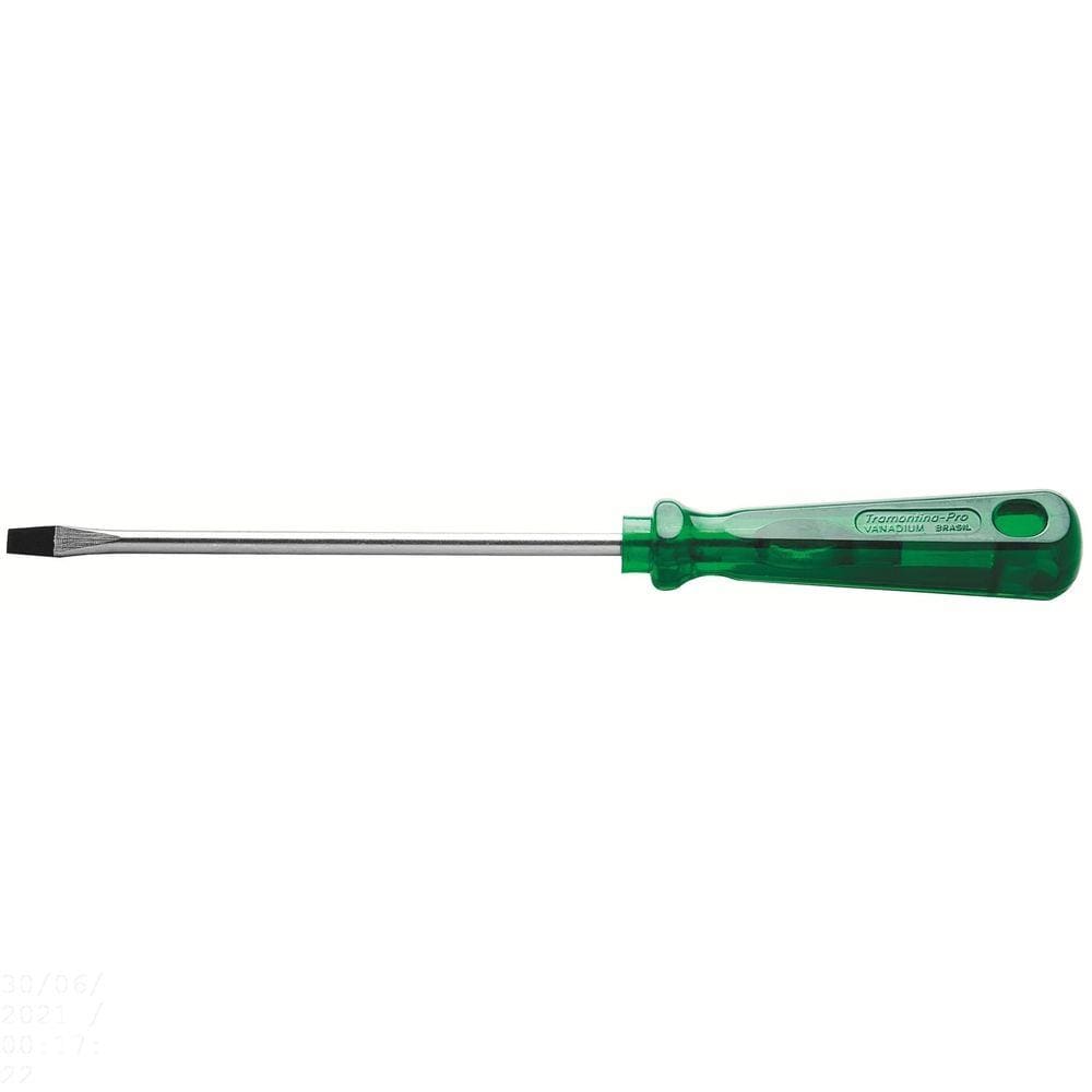 Chave de Fenda Ponta Chata em Aço Cromo Vanádio 3x100 mm (1/8x4") Tramontina PRO Tramontina