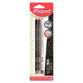 Lápis Grafite Black` Peps Deco HB C/ 3 Unidades - Maped