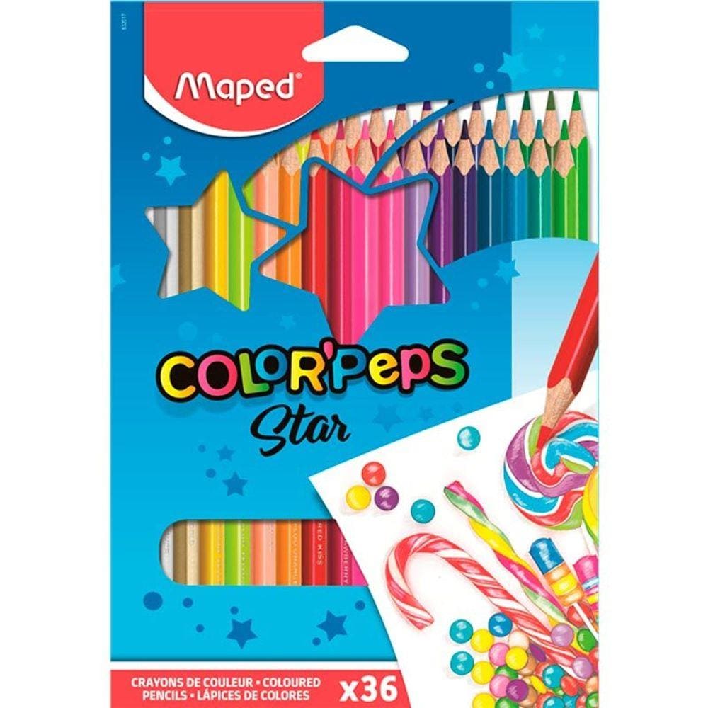 Lápis de Cor Color Peps C/ 36 Cores - Maped