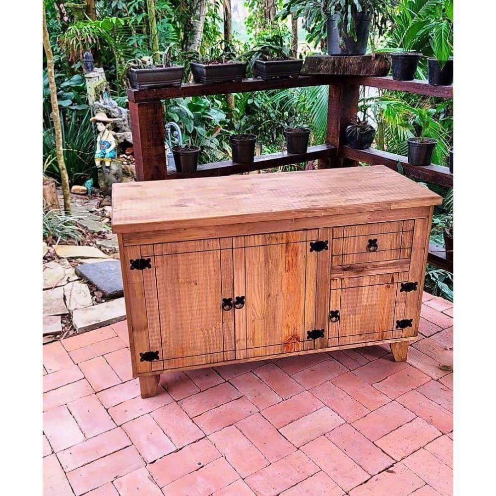 Balcão75x1,20x48 3 Portas 1 Gaveta Tampo Plus Maciça Neppel