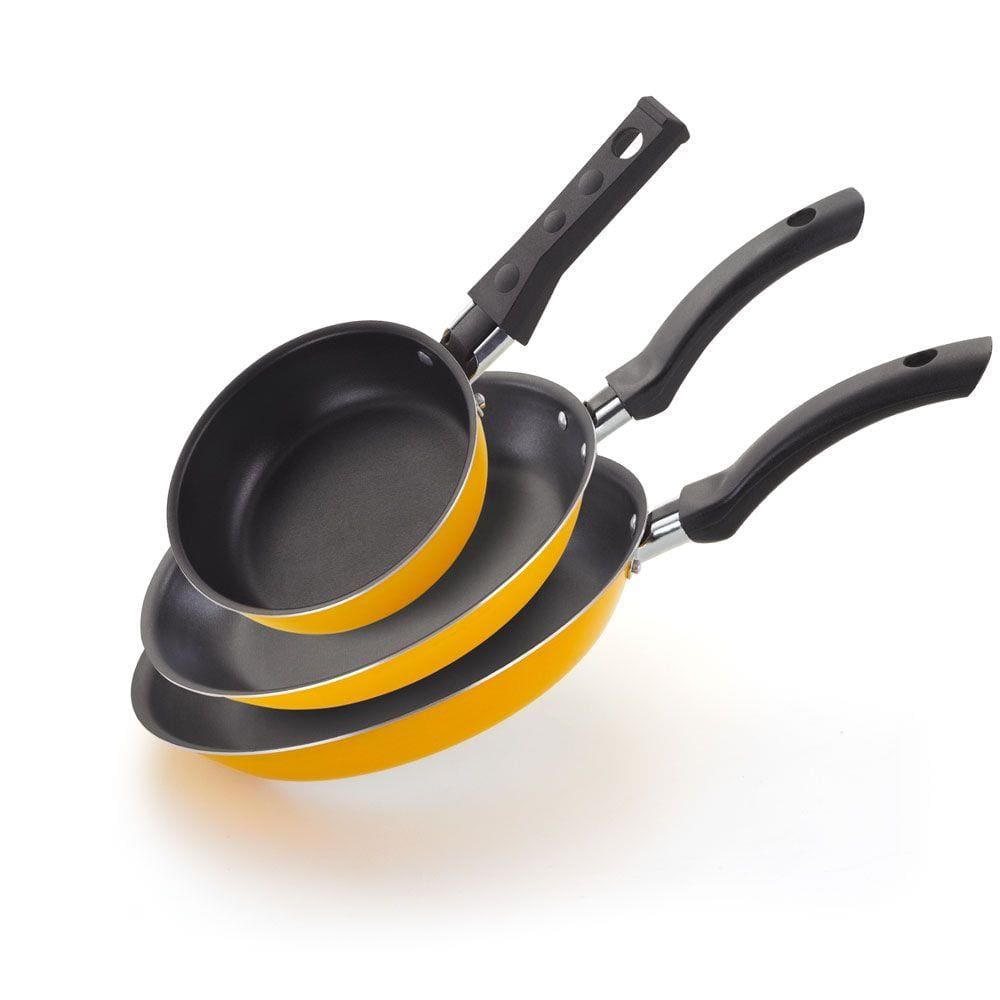 Conjunto de Frigideiras Techflon 3 Peças Antiaderente Nacional
