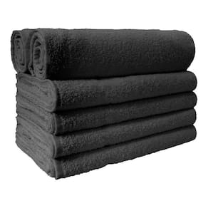 Kit Toalha De Rosto Preto Para Salão 48 Unidades