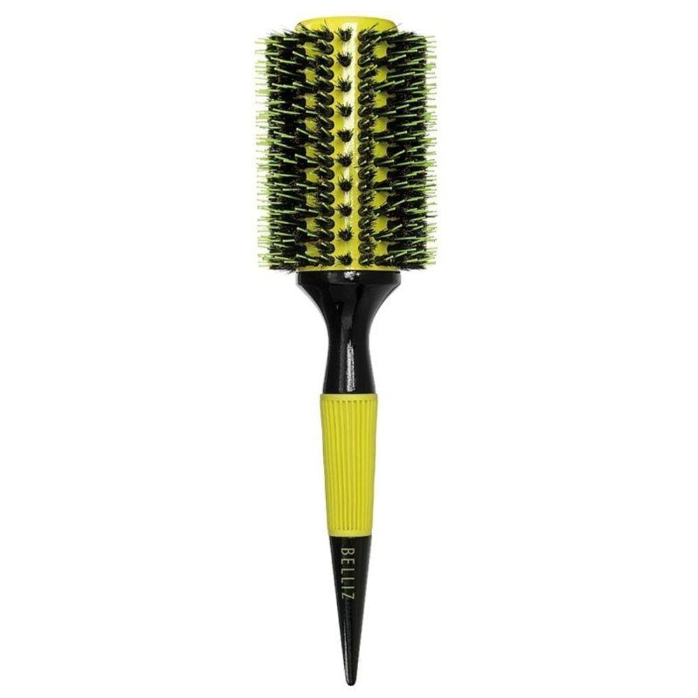 Escova De Cabelo Madeira Belliz Premium Colors Cerâmica 43mm - 483