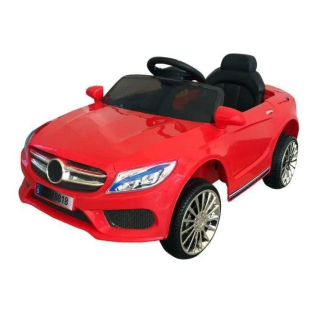 Mini Carro Elétrico Infantil com Controle Remoto 6V Vermelho