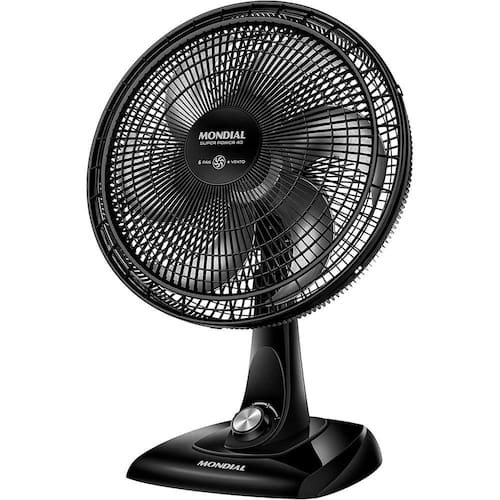 imagem-Ventilador Mondial 40cm 6 Pás VSP 40 B - 110V Preto