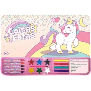 Livro Infantil Colorir Coisas Fofas Giga Book 46Pgs