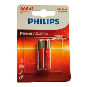 Blister 2 Pilhas Alcalina Philips Aaa Palito 1,5V Lr03P2B/97
