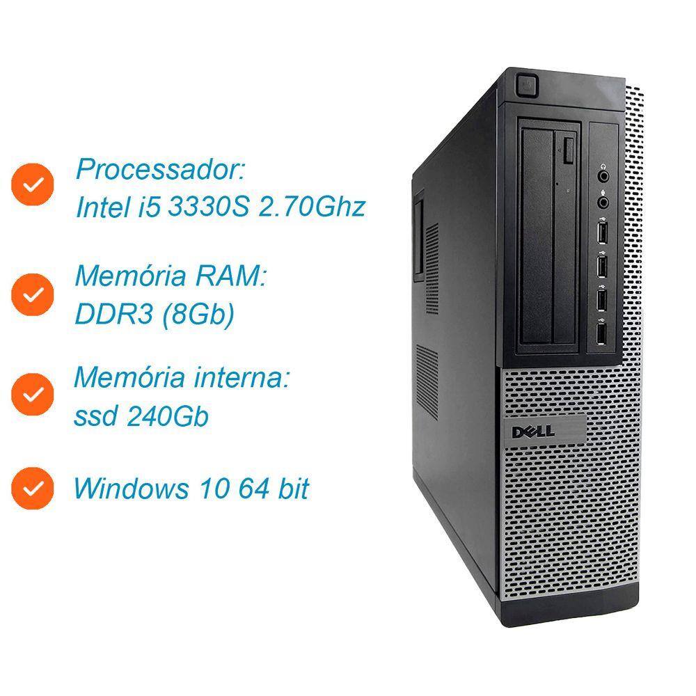 Pc Dell Optiplex 7010 Core-i5 3ª | Casas Bahia