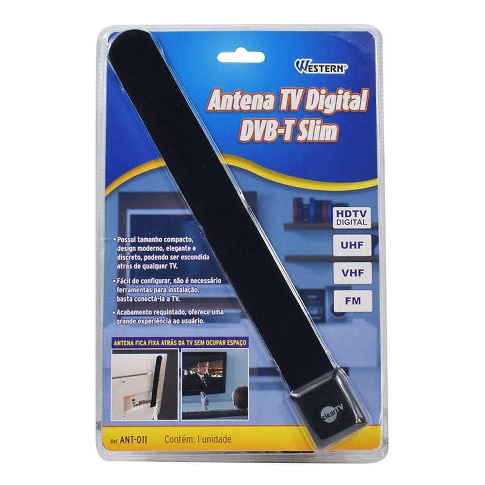 Antena Digital Interna Compacta DVB-T SLIM Western