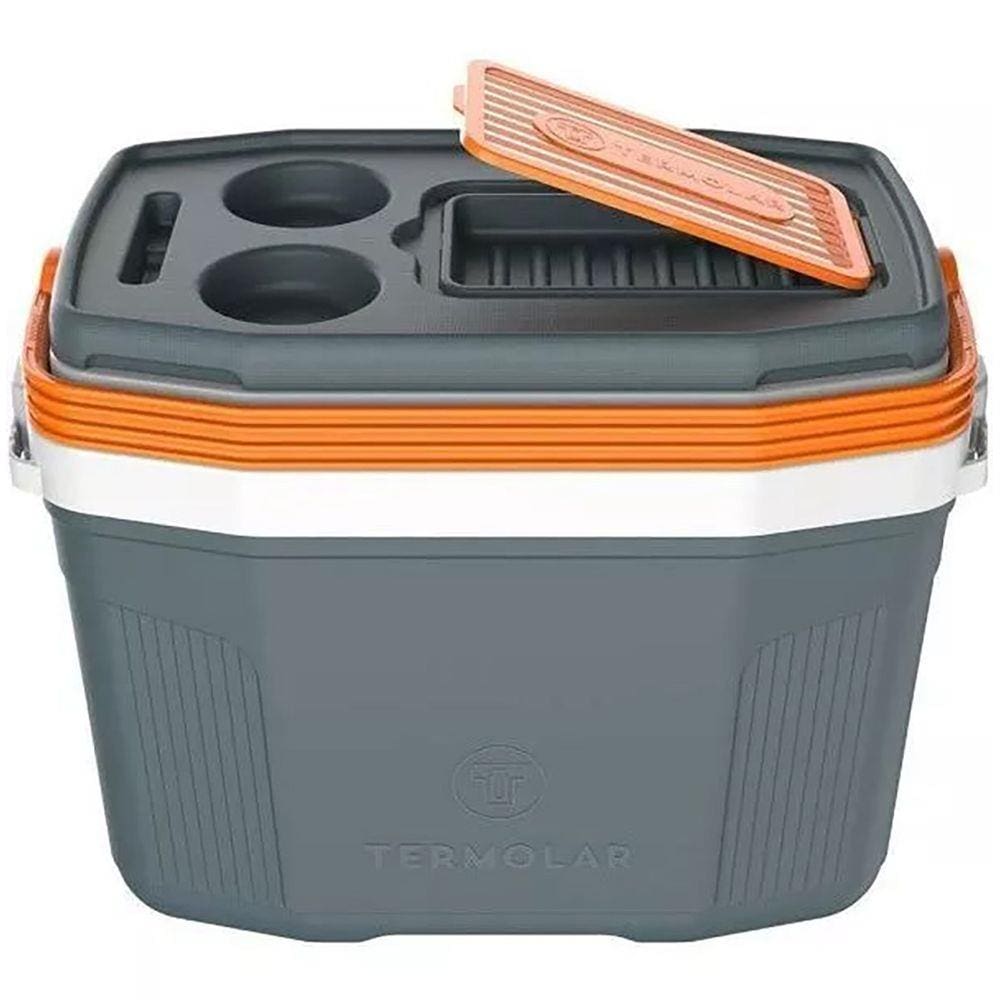 Caixa Térmica Tipo Cooler 20 Litros Cinza Termolar