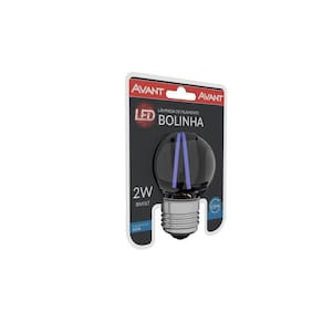 Lampada Filamento Led Bolinha 2W Bivolt Azul Avant