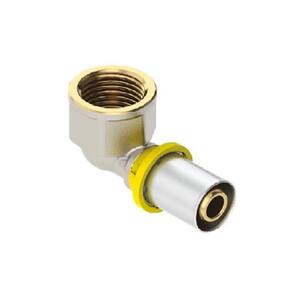Cotovelo Fêmea para Gás 3/4"X26 Prensar Emmeti