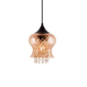 Lustre Pendente Taschibra Jade Boreal E27 Bivolt Conhaque