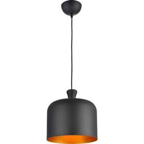 Pendente Bell Aço Preto Fosco 280mm Avant 1 Lâmpada E27