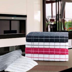 Pano de Prato Teka Chef  Kit com 6 Peças Sortidas