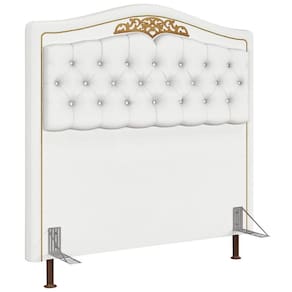 Cabeceira Cama Box Casal Queen 160cm Imperial J02 Corano Branco - Mpozenato