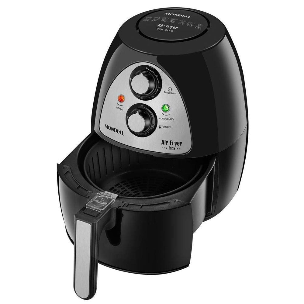 Fritadeira Elétrica Inox Air Fryer Mondial Naf-03-4L - 110V