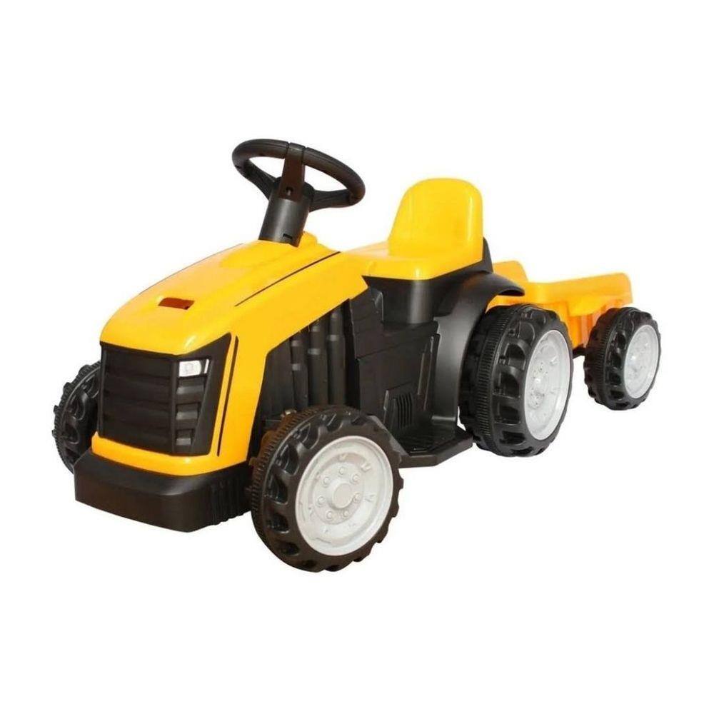 Mini Veiculo Trator Caçamba Bangtoys 6 Volts Amarelo