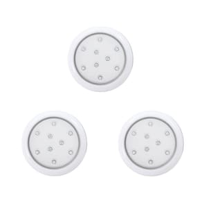 Kit 3 Luminária De Piscina Led Branco 9W 125Mm Corpo Branco
