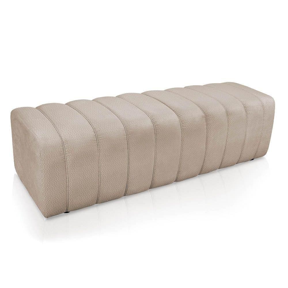 Calçadeira Olivia Queen 160cm Bege