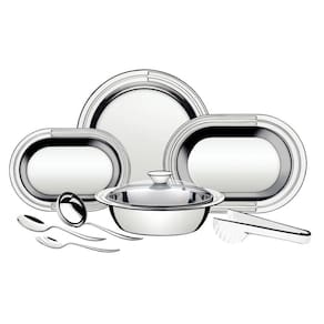 Kit para Servir Ciclo em Aço Inox 8 Peças Tramontina