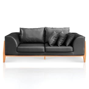 Sofa 02 Lugares Lucy 2,25m Facto Escama Preto