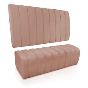 Kit Calçadeira Painel Olivia Casal 140cm Rose