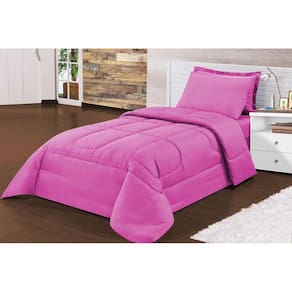 Edredom Star Soft Solteiro Paris Soft Dupla Face Pink