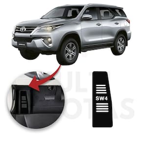 Descanso De Pé Toyota Sw4 2016 A 2021 Aço Escovado Preto