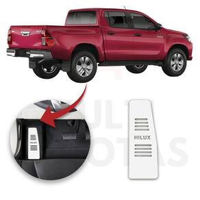 Descanso De Pé Toyota Hilux 16 A 21 Aço Escovado Prata